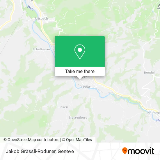 Jakob Grässli-Roduner map