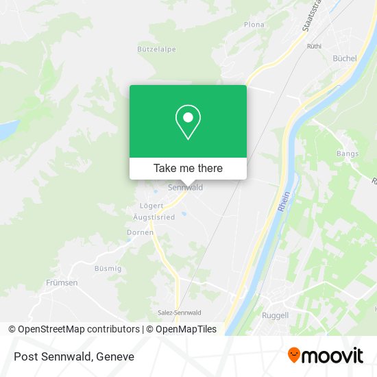 Post Sennwald map