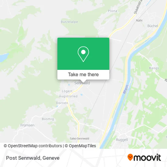 Post Sennwald map