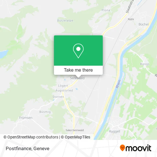 Postfinance map