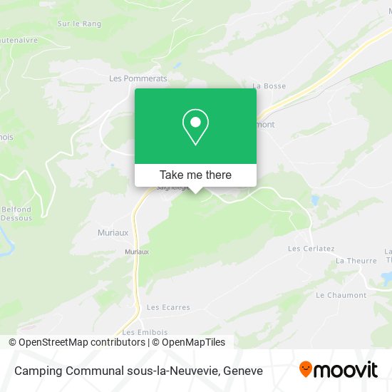 Camping Communal sous-la-Neuvevie map