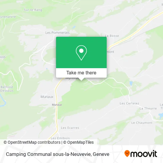Camping Communal sous-la-Neuvevie map