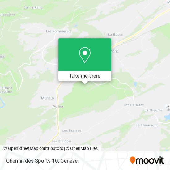Chemin des Sports 10 map