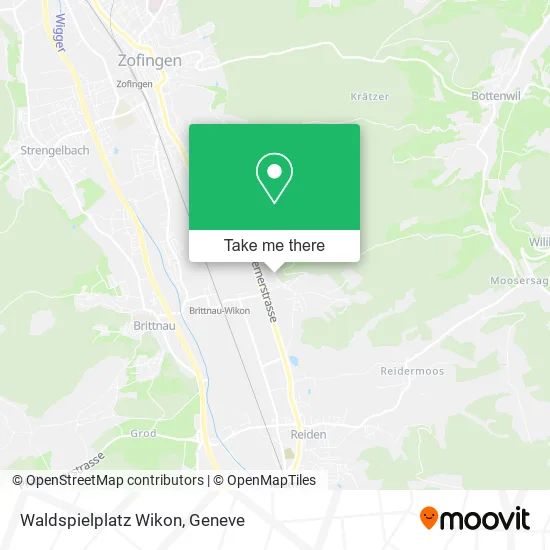 Waldspielplatz Wikon map