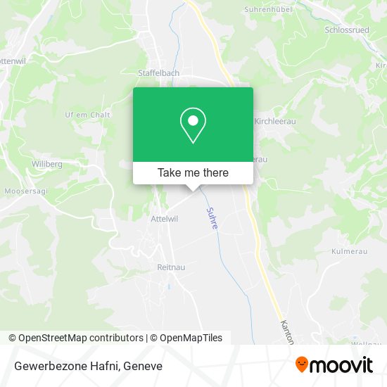 Gewerbezone Hafni map
