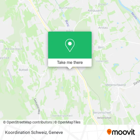 Koordination Schweiz map