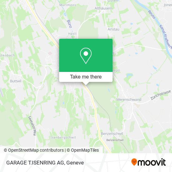 GARAGE T.ISENRING AG map