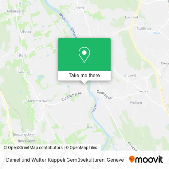 Daniel und Walter Käppeli Gemüsekulturen map