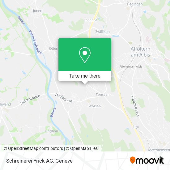 Schreinerei Frick AG map