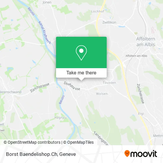 Borst Baendelishop.Ch map