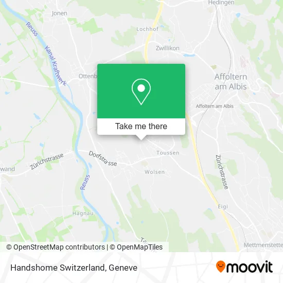 Handshome Switzerland map
