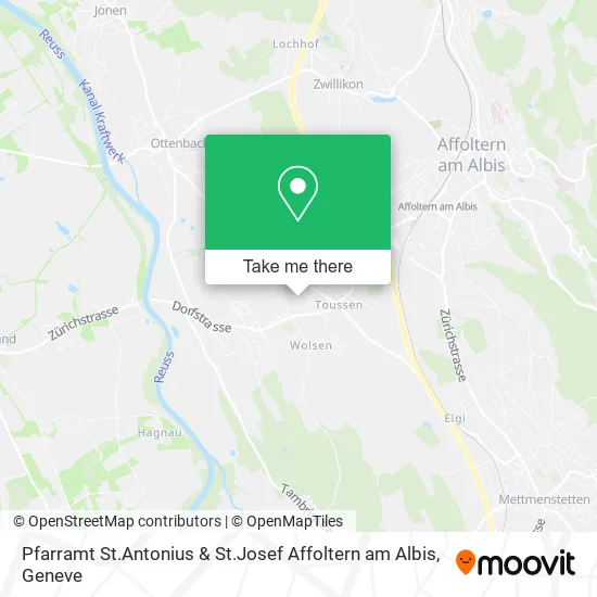Pfarramt St.Antonius & St.Josef Affoltern am Albis map