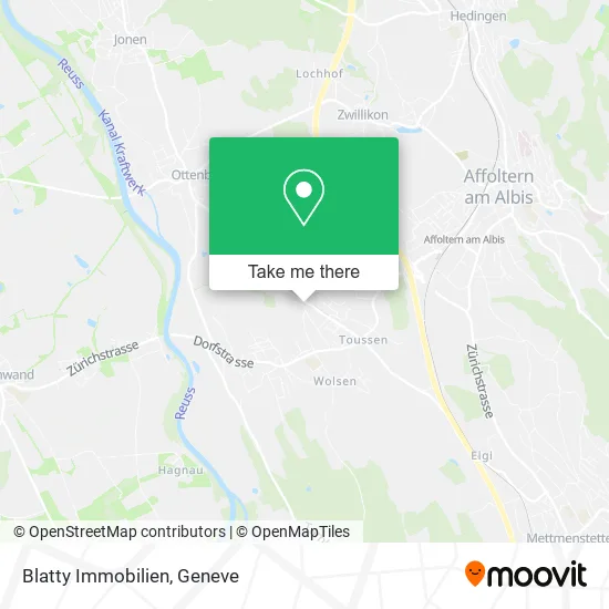 Blatty Immobilien map
