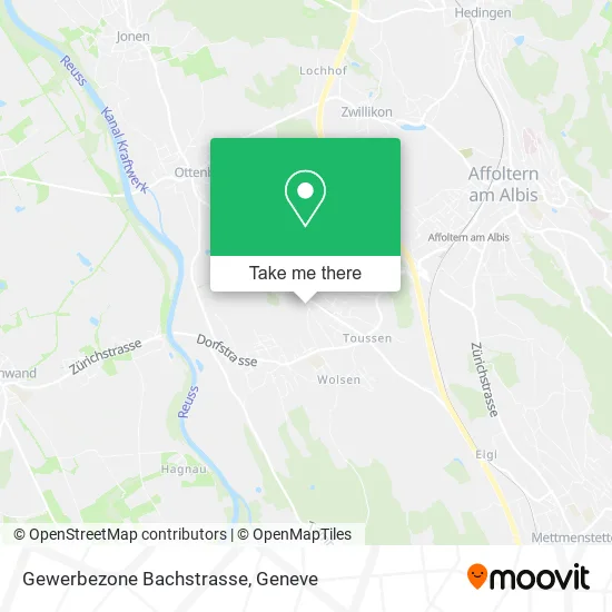 Gewerbezone Bachstrasse map