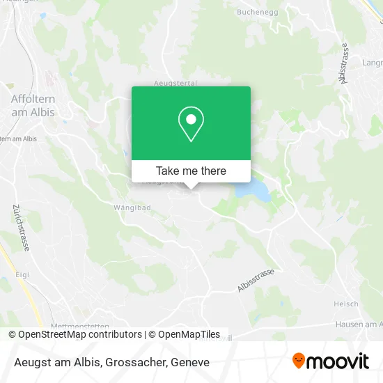 Aeugst am Albis, Grossacher map
