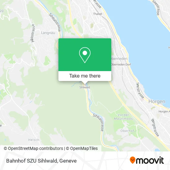 Bahnhof SZU Sihlwald map