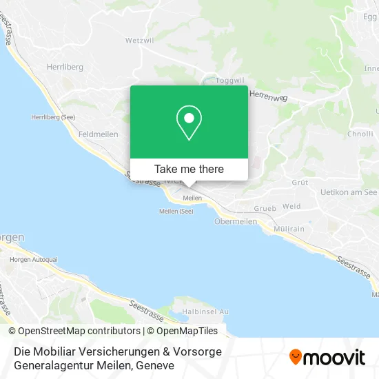 Die Mobiliar Versicherungen & Vorsorge Generalagentur Meilen map