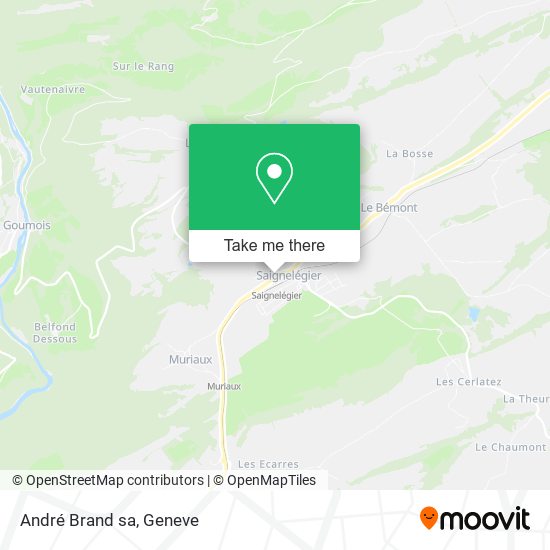 André Brand sa map
