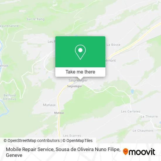 Mobile Repair Service, Sousa de Oliveira Nuno Filipe map