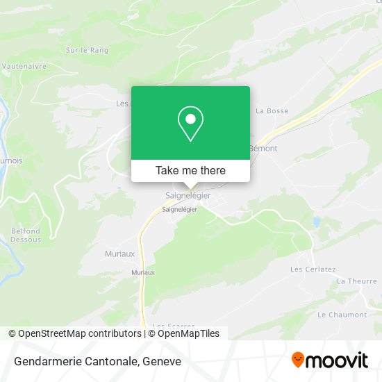 Gendarmerie Cantonale map