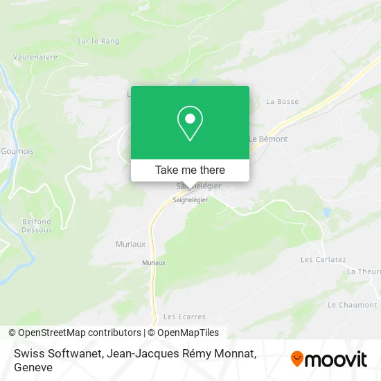 Swiss Softwanet, Jean-Jacques Rémy Monnat map
