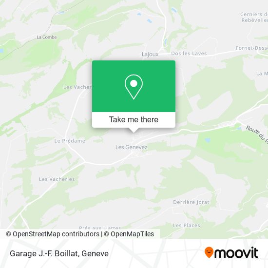 Garage J.-F. Boillat map
