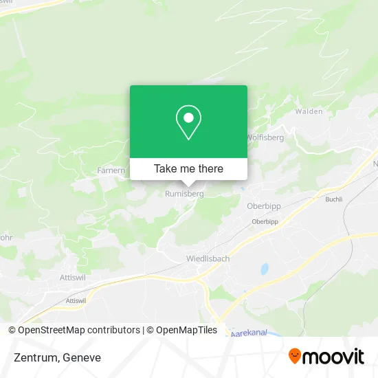 Zentrum map