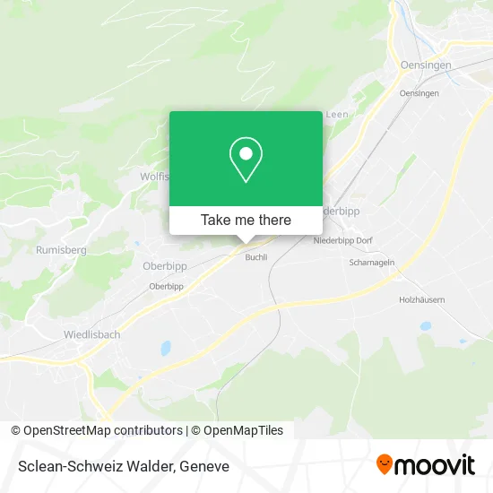 Sclean-Schweiz Walder map