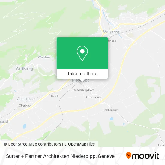 Sutter + Partner Architekten Niederbipp map