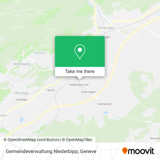 Gemeindeverwaltung Niederbipp map