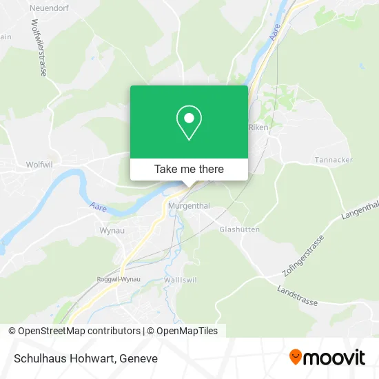 Schulhaus Hohwart map