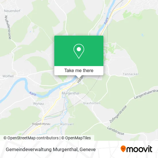 Gemeindeverwaltung Murgenthal map