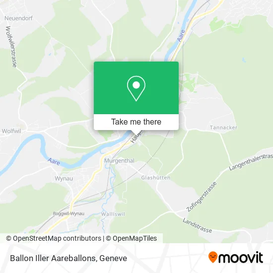 Ballon Iller Aareballons map