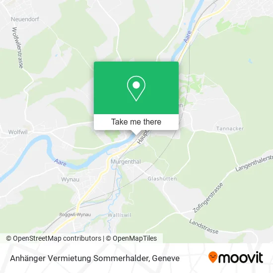 Anhänger Vermietung Sommerhalder map