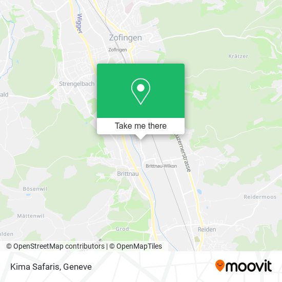 Kima Safaris map