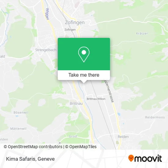 Kima Safaris map