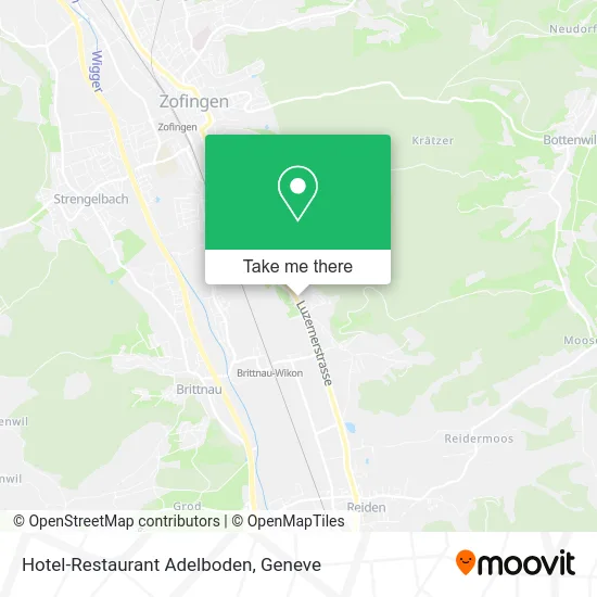 Hotel-Restaurant Adelboden map