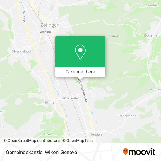 Gemeindekanzlei Wikon map