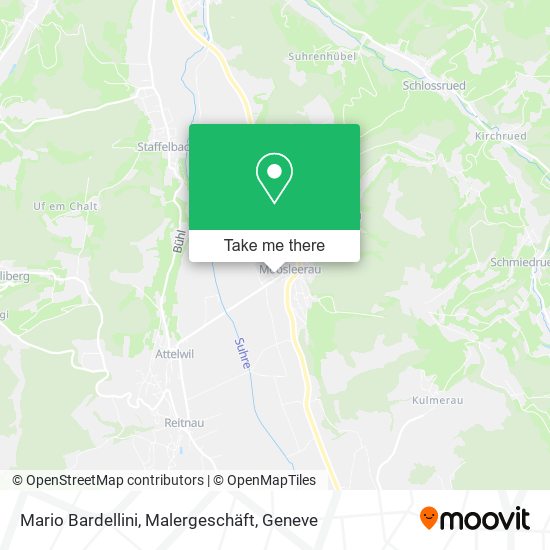 Mario Bardellini, Malergeschäft map