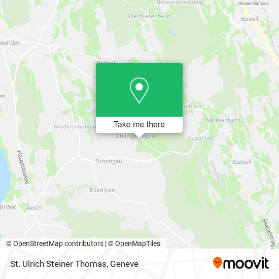 St. Ulrich Steiner Thomas map