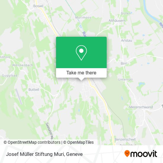 Josef Müller Stiftung Muri map