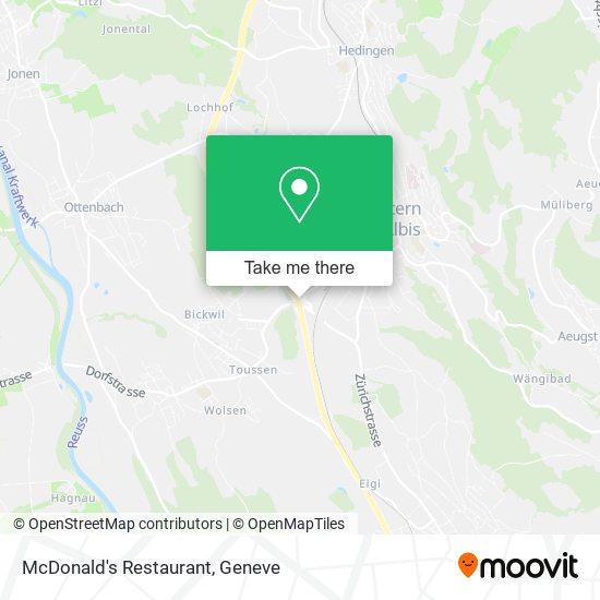 McDonald's Restaurant map