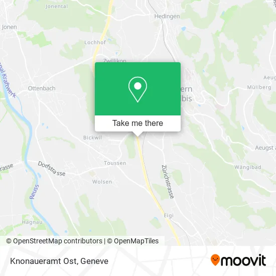 Knonaueramt Ost map