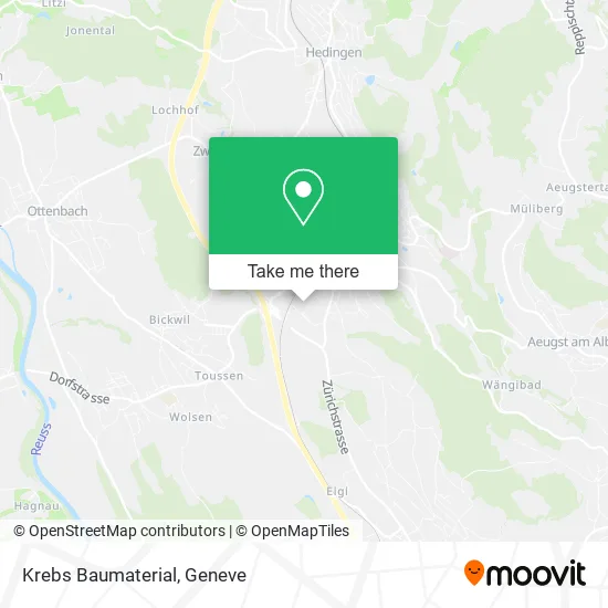 Krebs Baumaterial map