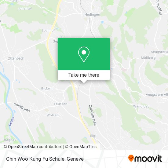 Chin Woo Kung Fu Schule map