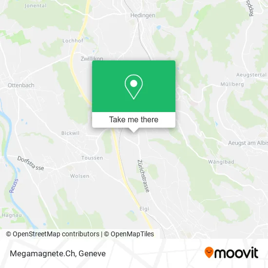 Megamagnete.Ch map