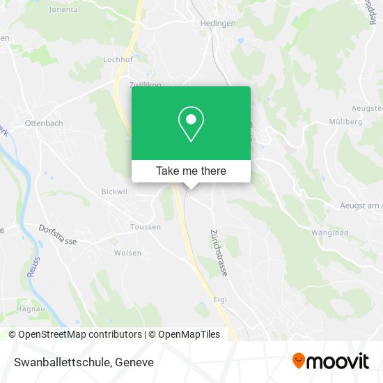 Swanballettschule map