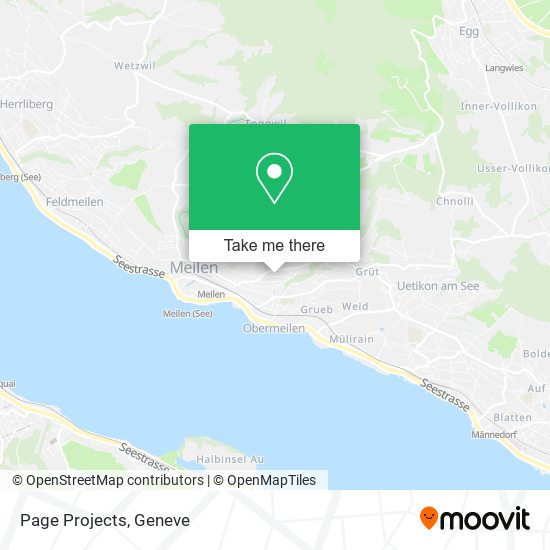 Page Projects map