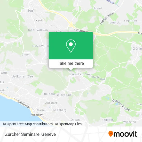 Zürcher Seminare map