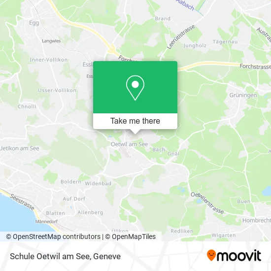 Schule Oetwil am See map